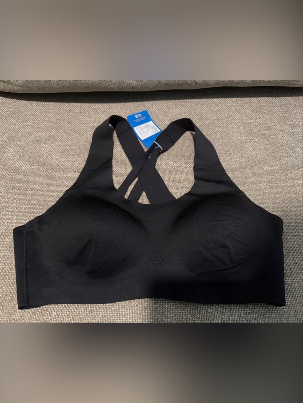 Seamless Black Sports Bra - Brooks
